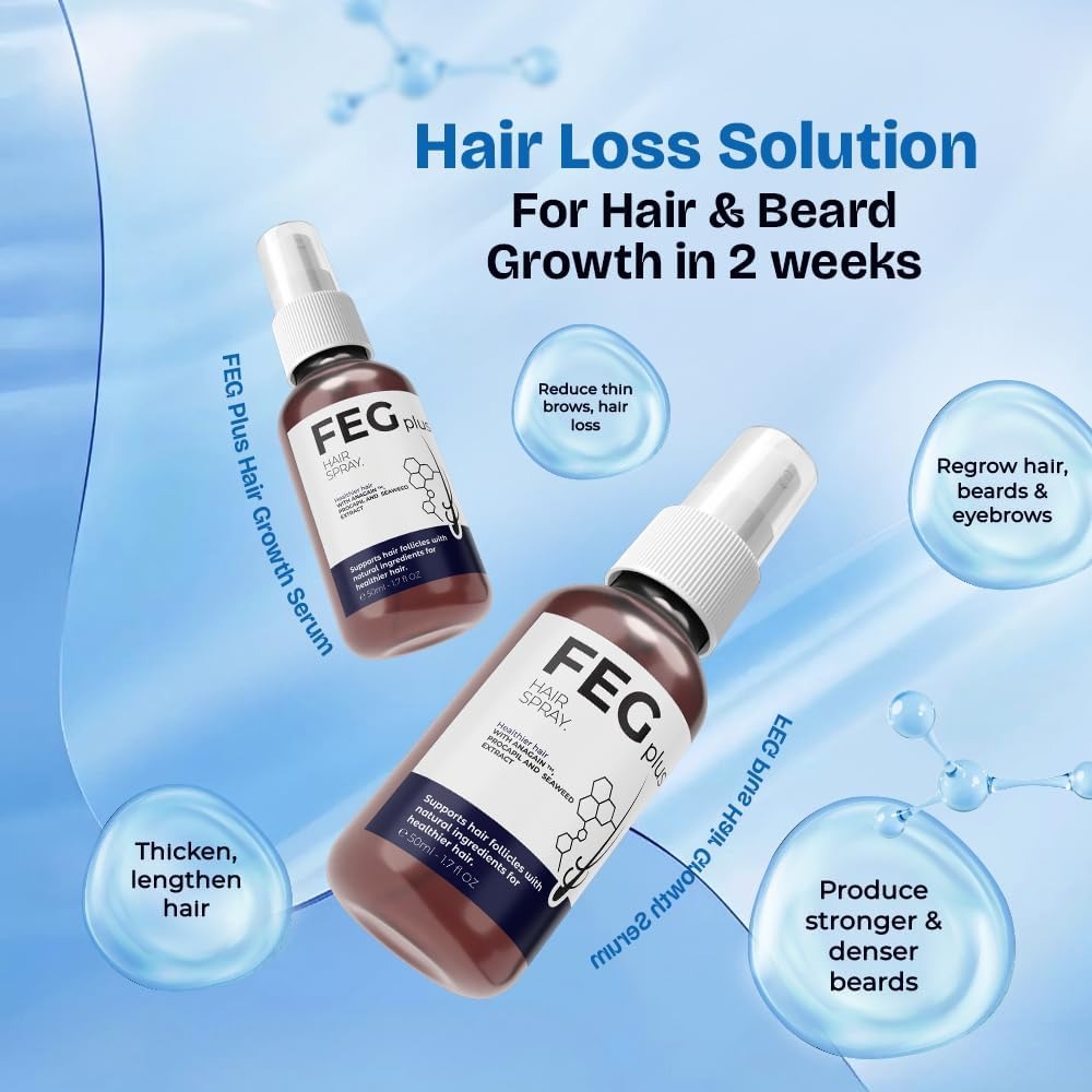 Premium FEG Plus Hair Growth 100% Fast + Organic Solution